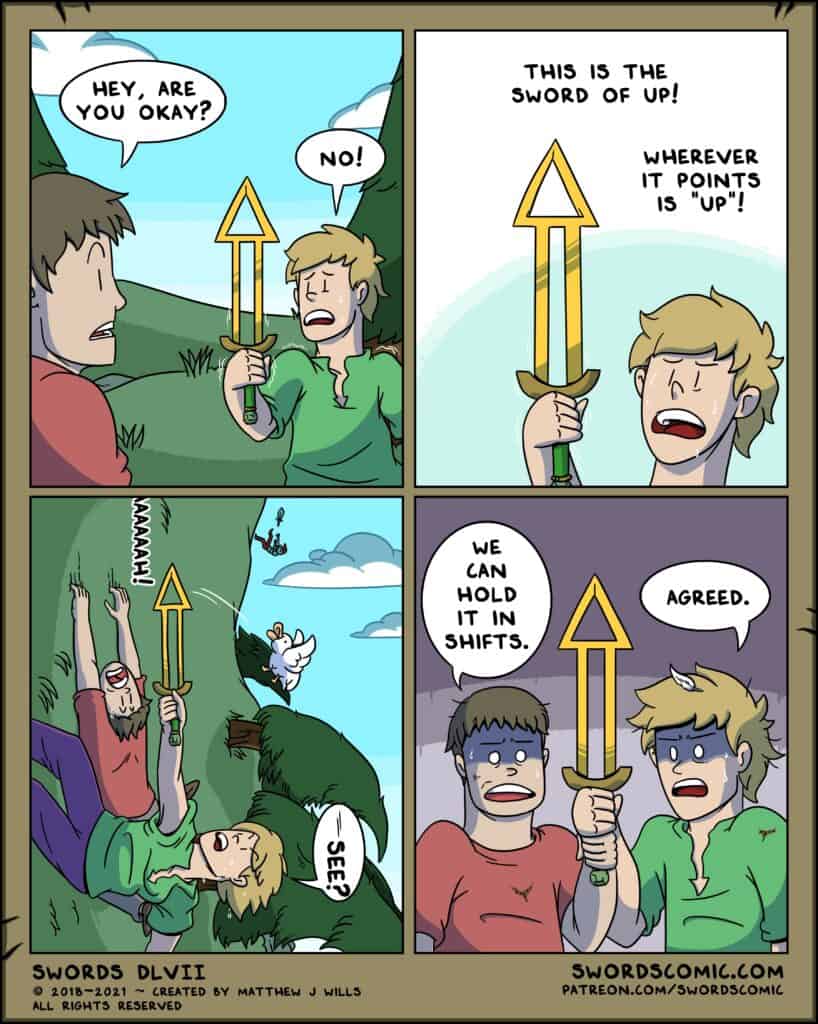 45 Funny Comics About D&D and Magic Swords From Artist Matthew J Wills