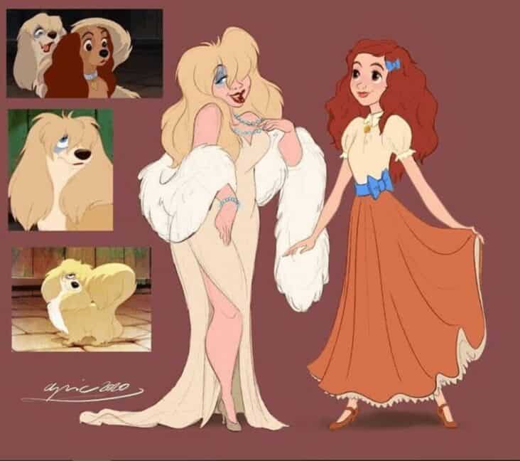 35 Iconic Disney Animals Recreated As Humans By Illustrator Alexander Pick