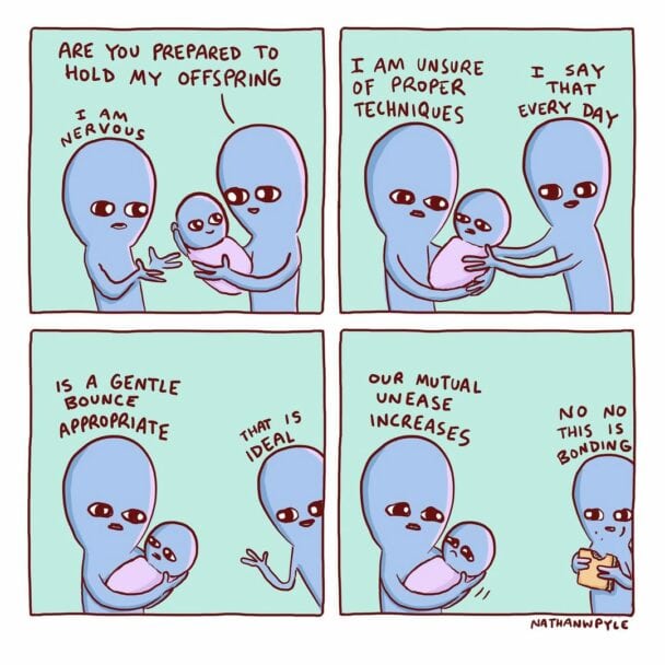 35 Funny Comics About Aliens Learning To Be Human From 'Strange Planet'
