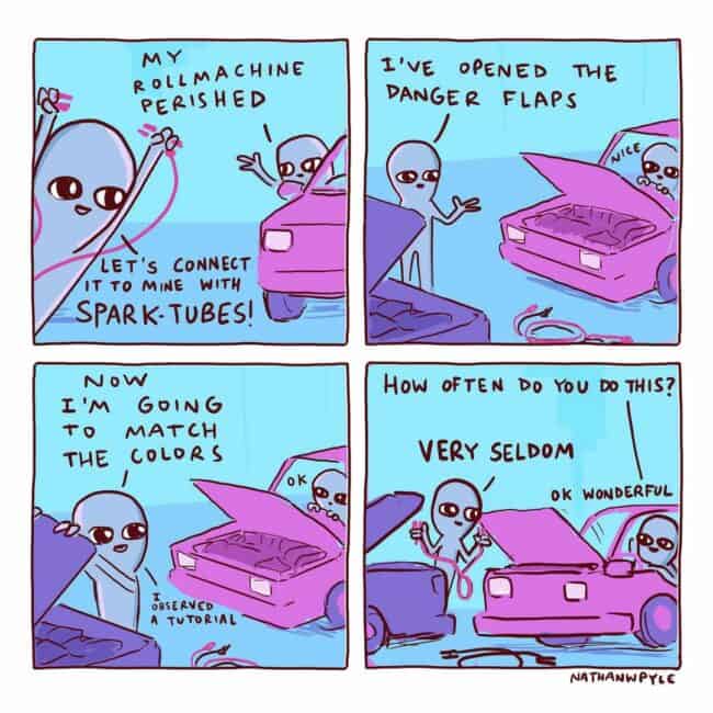 35 Funny Comics About Aliens Learning To Be Human From 'Strange Planet'