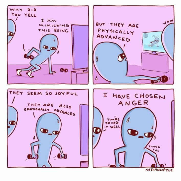 35 Funny Comics About Aliens Learning To Be Human From 'Strange Planet'