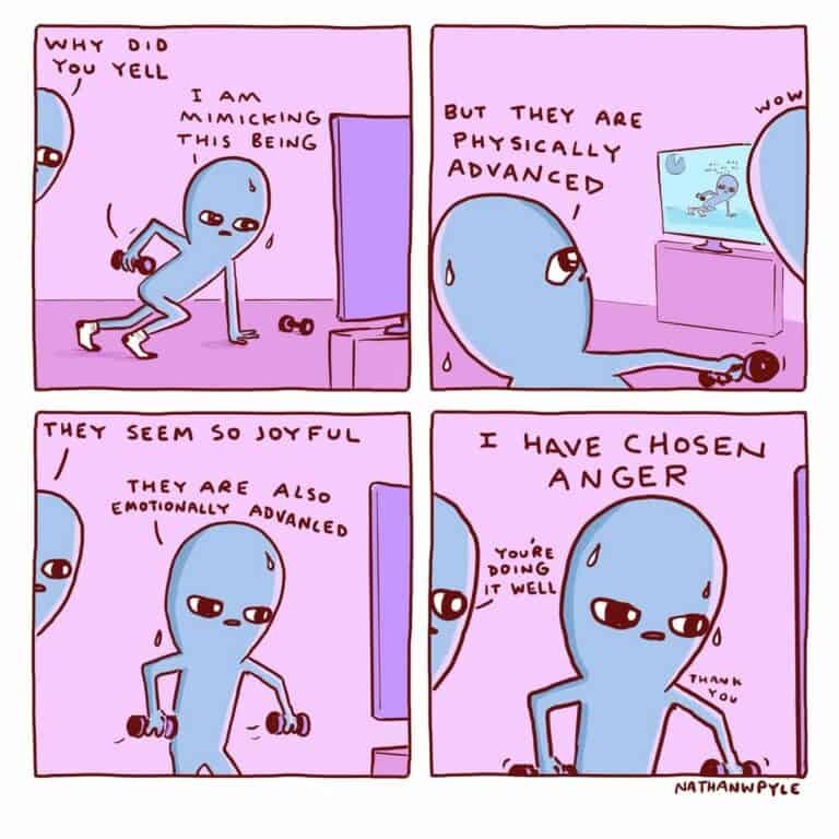 35 Funny Comics About Aliens Learning To Be Human From 'Strange Planet'