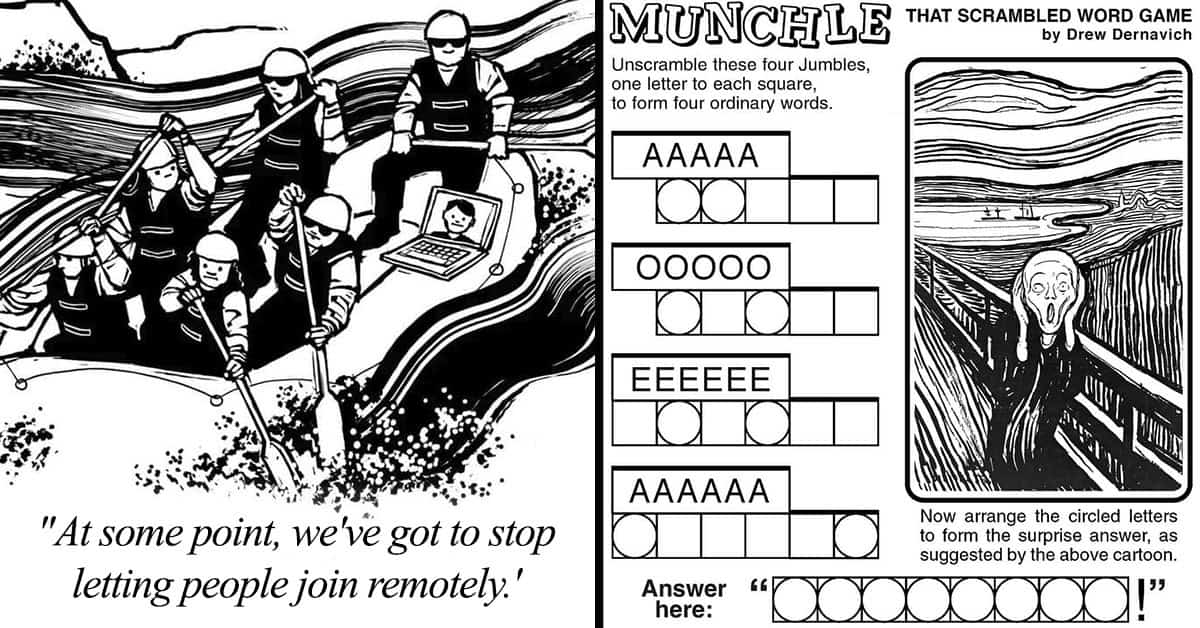 35 Funniest Single-Panel Comics From Woodcut Style New Yorker Cartoonist Drew Dernavich