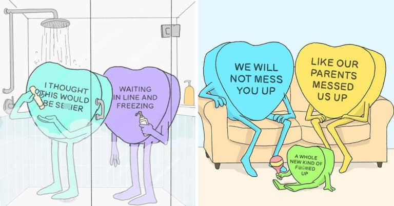 30 Funny Single-Panel Comics About The Relationship Feelings Nobody Wants To Admit From Candy Hearts Comics