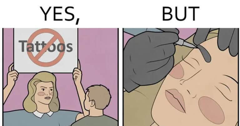 30 Hilarious “Yes, But” Comics That Poke Fun At Society’s Annoying Contradictions