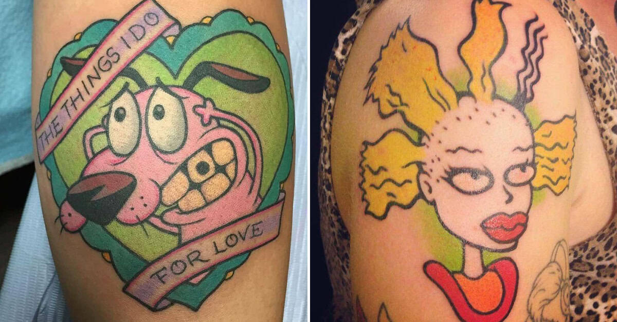 25 Childhood Cartoon Tattoos That Are Equal Parts Nostalgic And Awesome