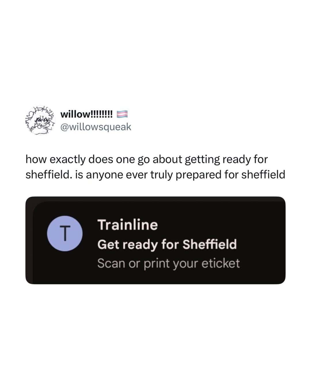 How to get ready for Sheffield, scan or print your ticket.
