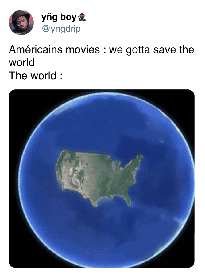 Earth with North America highlighted, resembling a map of the USA.