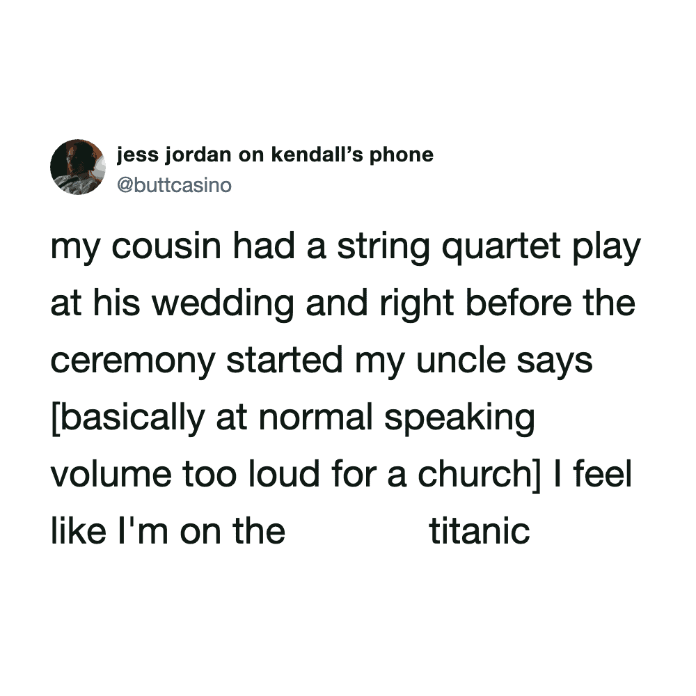 Wedding string quartet playing music at a wedding ceremony.