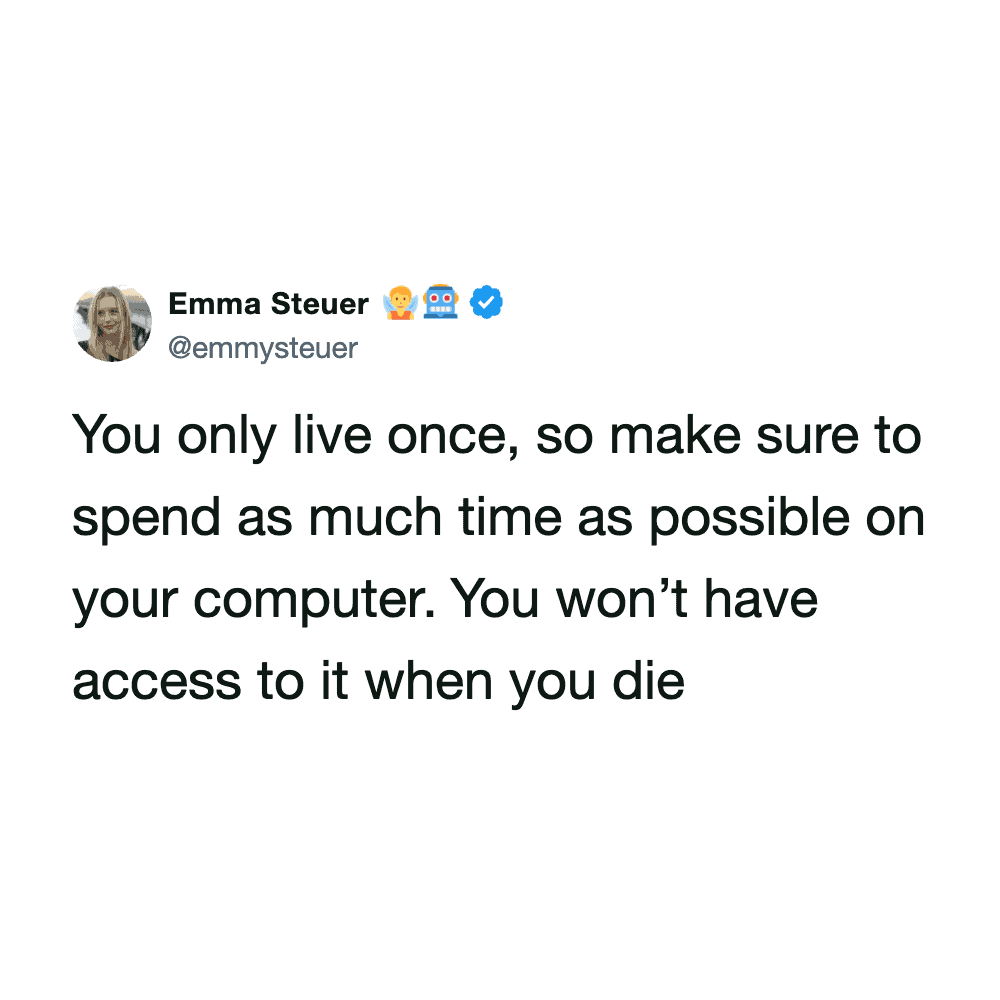 Woman using a computer, emphasizing the importance of balancing screen time.