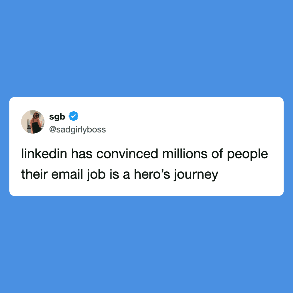 Person working on a laptop with LinkedIn and email icons, representing job success.
