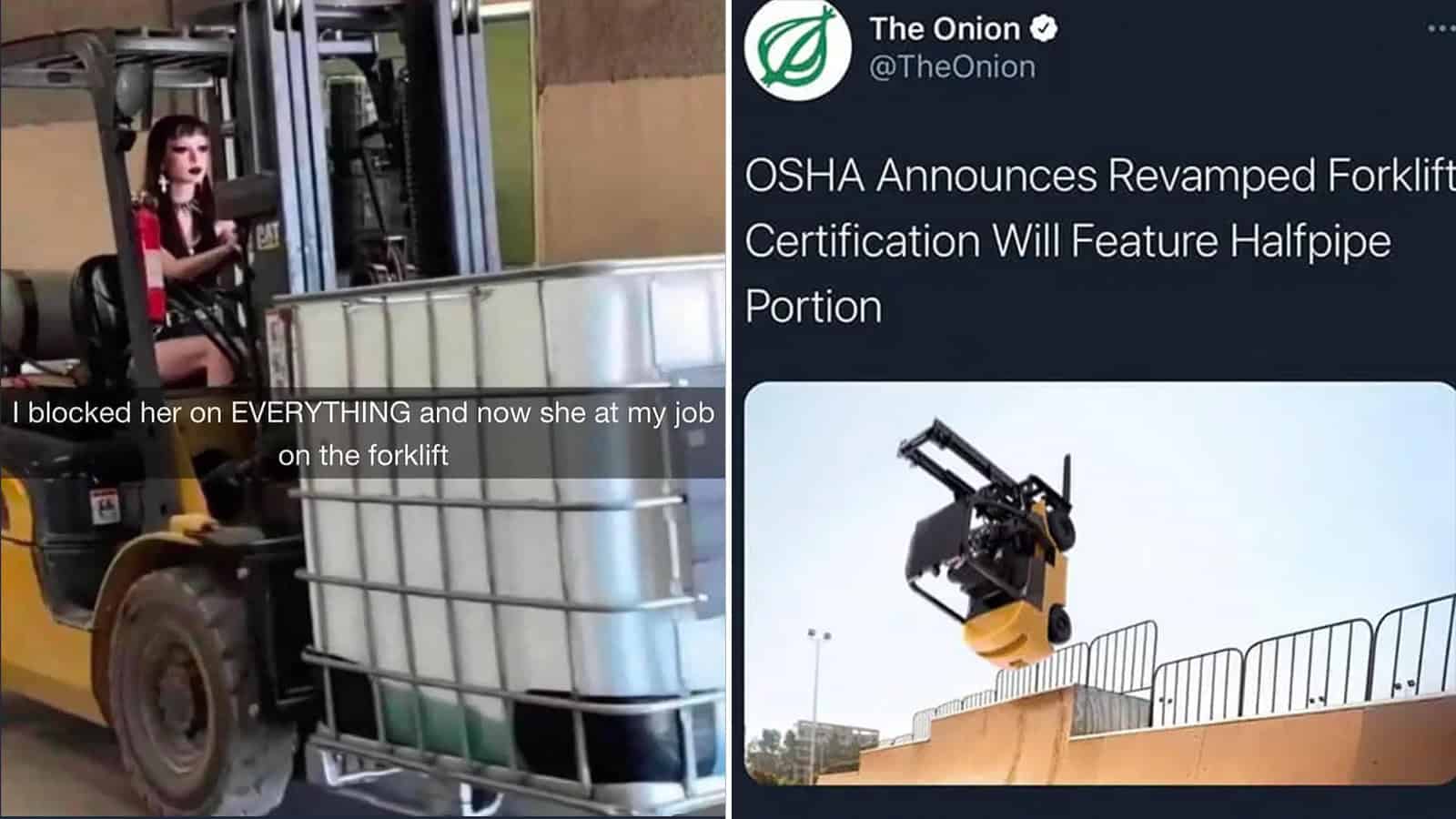 OSHA revamps forklift certification with halfpipe feature.