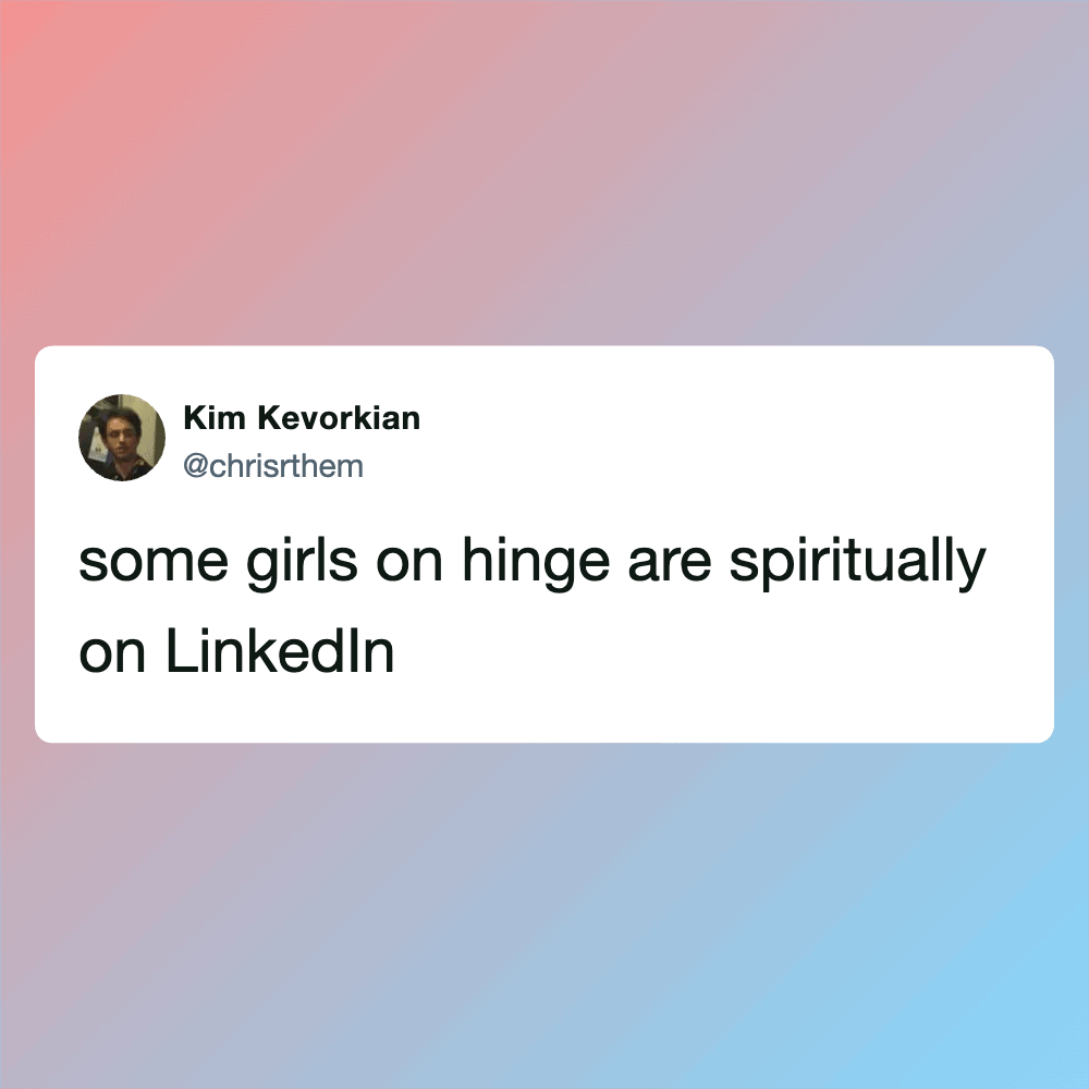 Funny meme image from Pleated Jeans featuring a humorous quote about girls on LinkedIn.