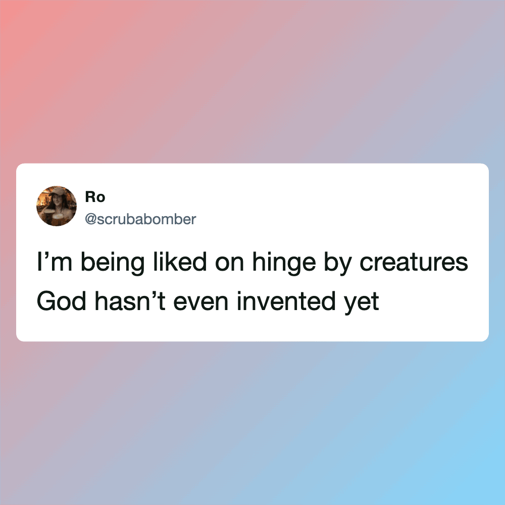 Funny meme of a tweet about creatures God hasn't invented yet.