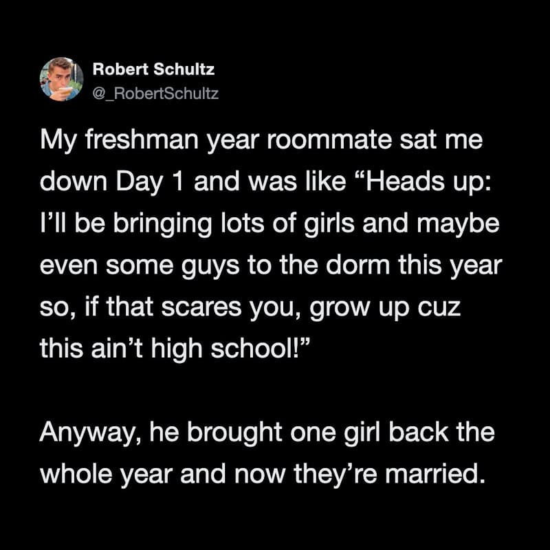 Funny Dorm Room Story about College Romance.