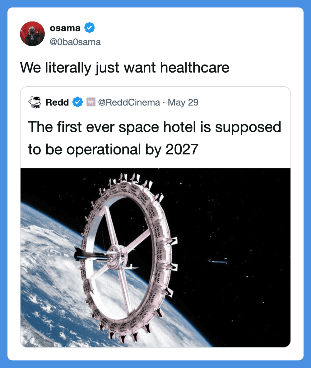 First space hotel in orbit above Earth, operational by 2027.