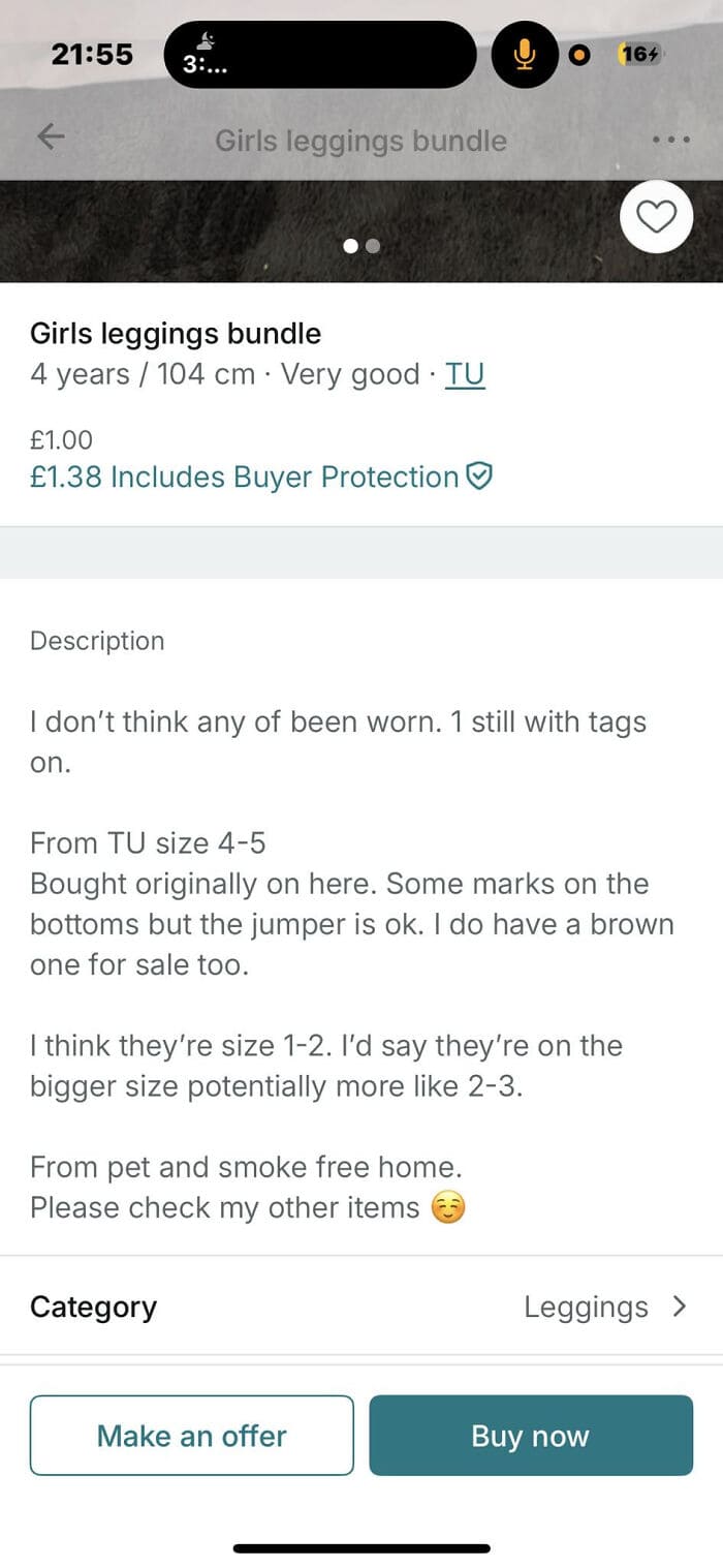 Girls leggings bundle with tags, suitable for sizes=