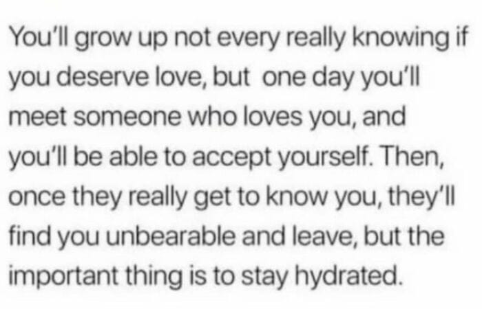 Inspirational quote about growth, love, and self-acceptance for personal development.