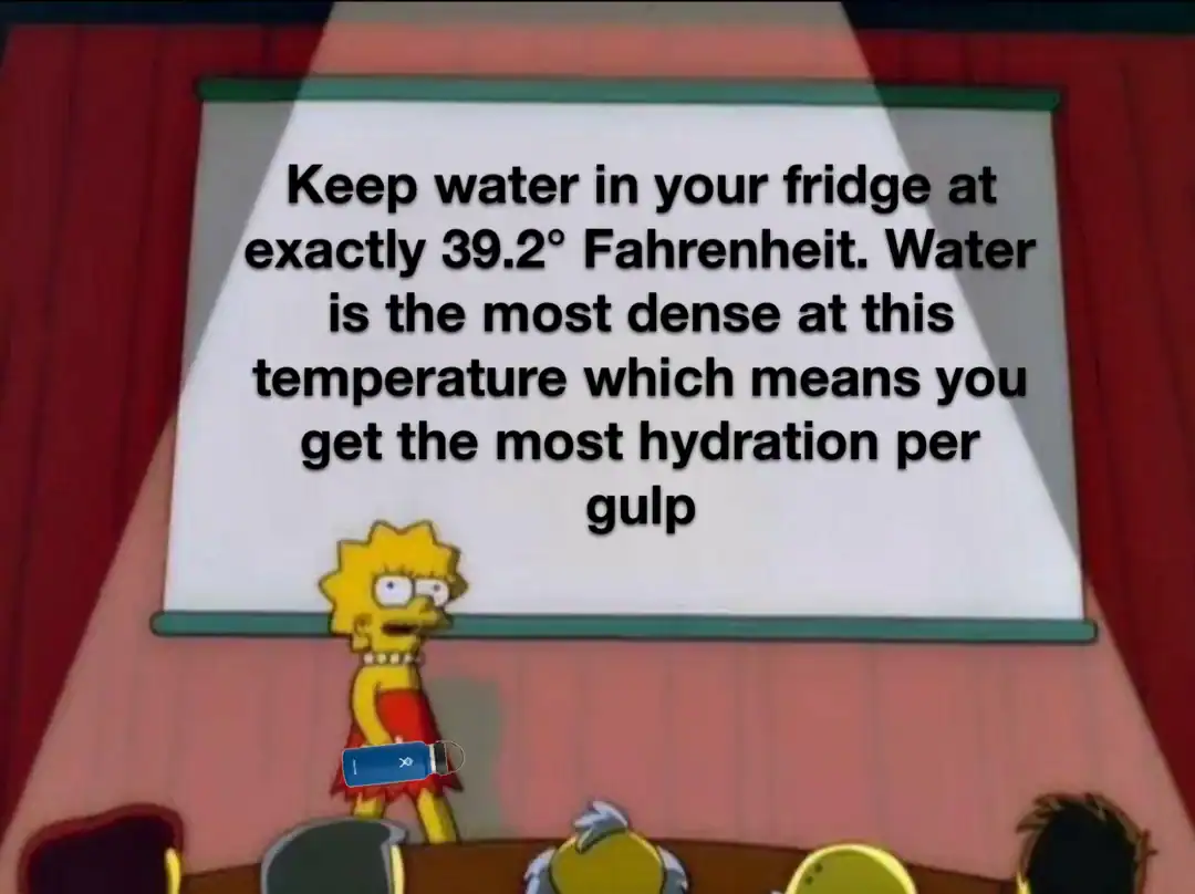 Fridge temperature warning with Lisa Simpson from The Simpsons.