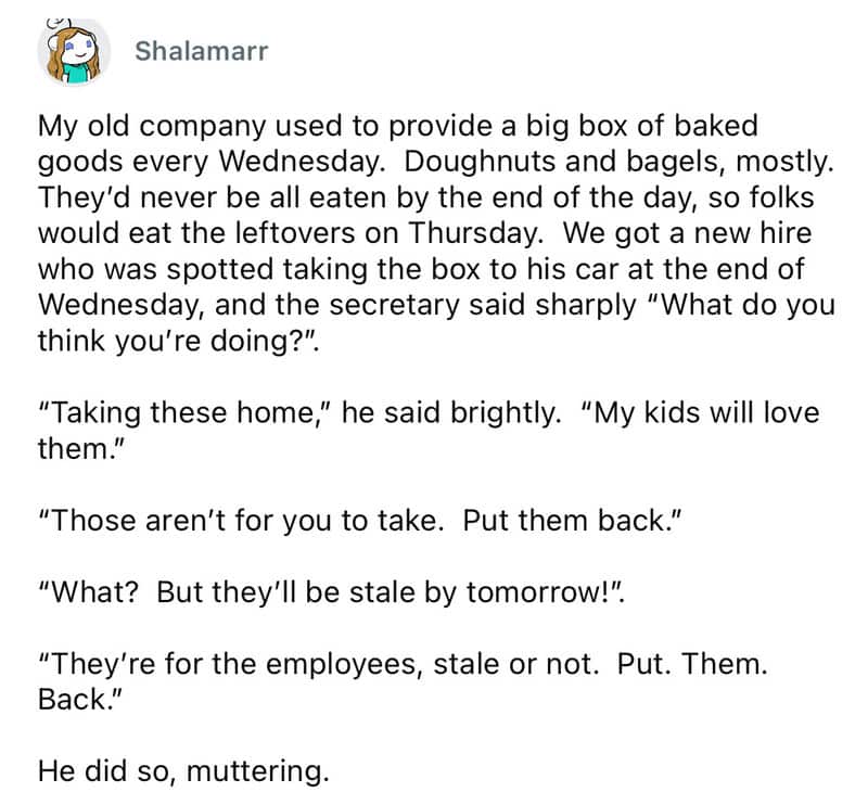 Old company providing baked goods, doughnuts, and bagels on Wednesday.