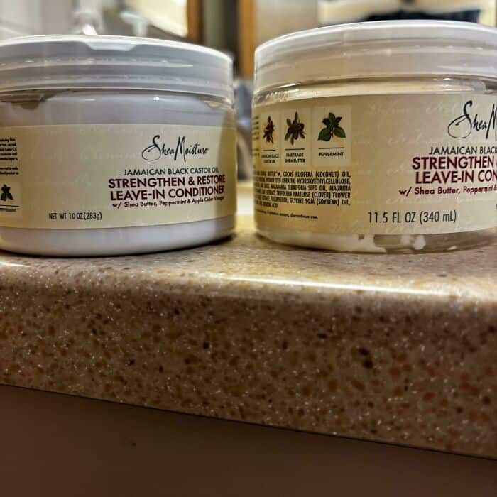 Shea Moisture Jamaican Black Castor Oil Strengthen & Restore Leave-In Conditioner.