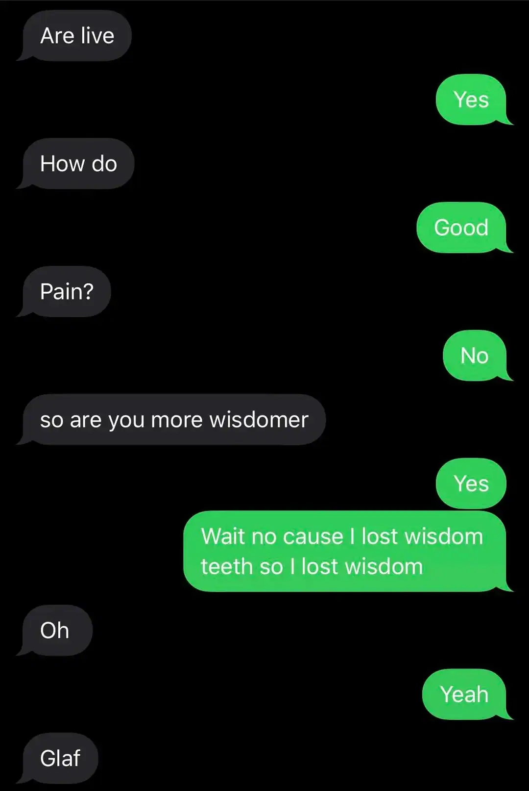 Humorous spelling mistakes from a funny post about failed attempts.