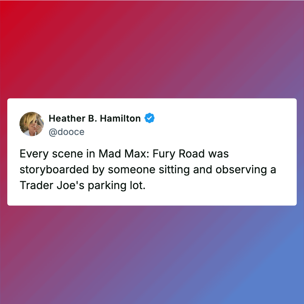 Trader Joe's parking lot scene with shoppers and cars.
