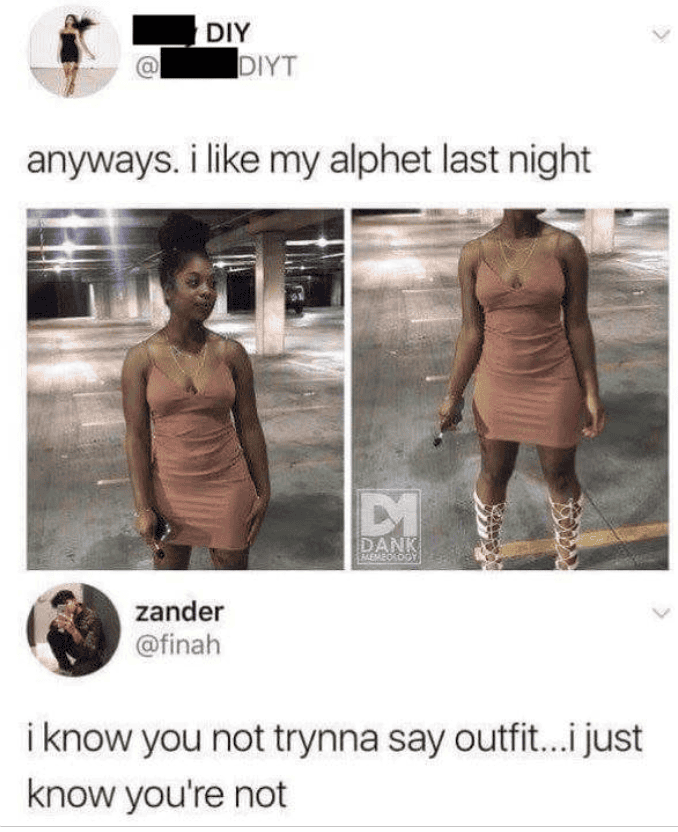 Stylish woman wearing a pink dress and knee-high boots in an underground parking lot.
