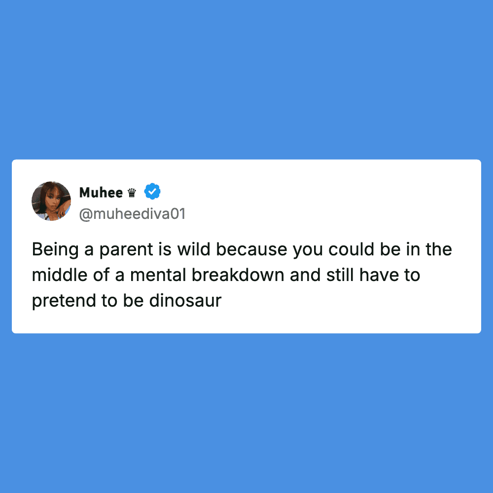 Humorous Parenting Tweet.