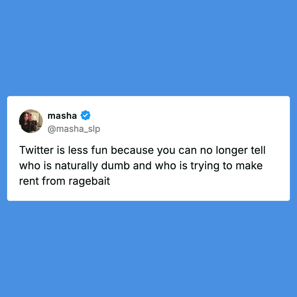 Humorous Twitter meme about honesty and rent from ragebait humor.
