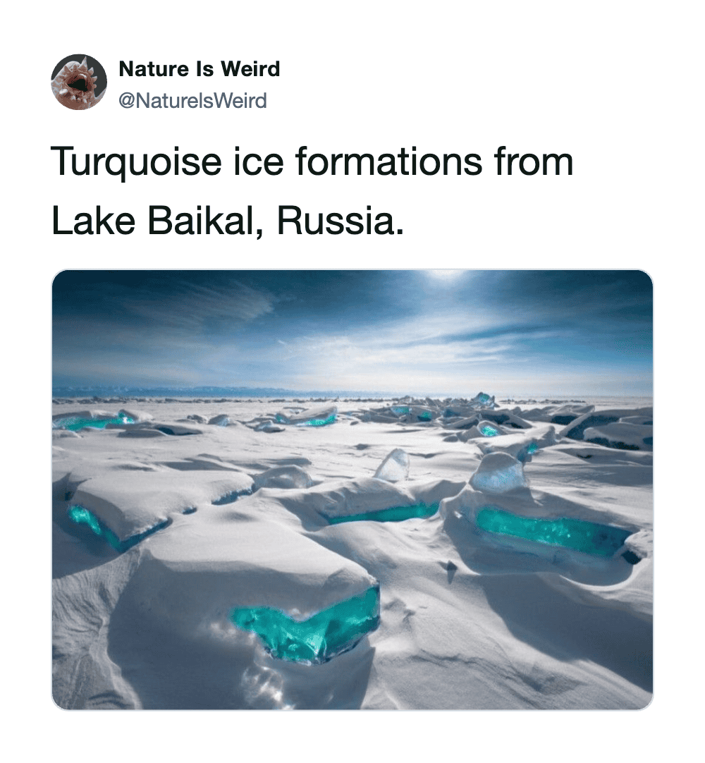 Turquoise ice formations on Lake Baikal, Russia, showcasing stunning natural winter scenery and uniq.