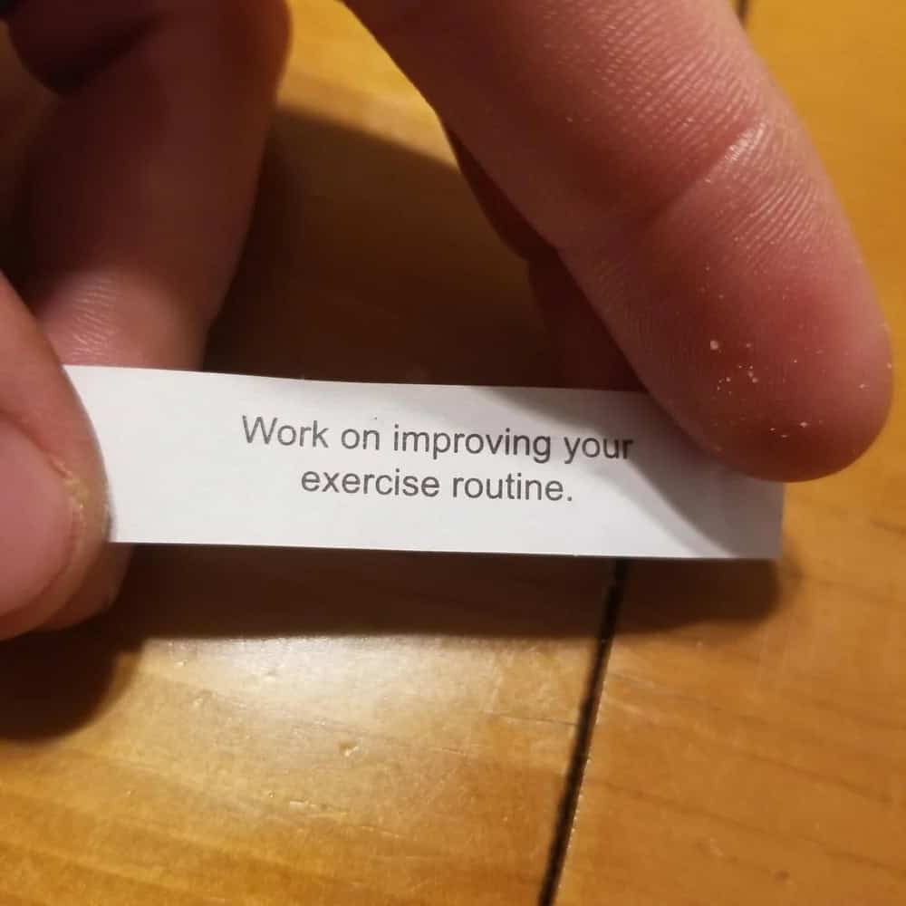 Work on improving your exercise routine.