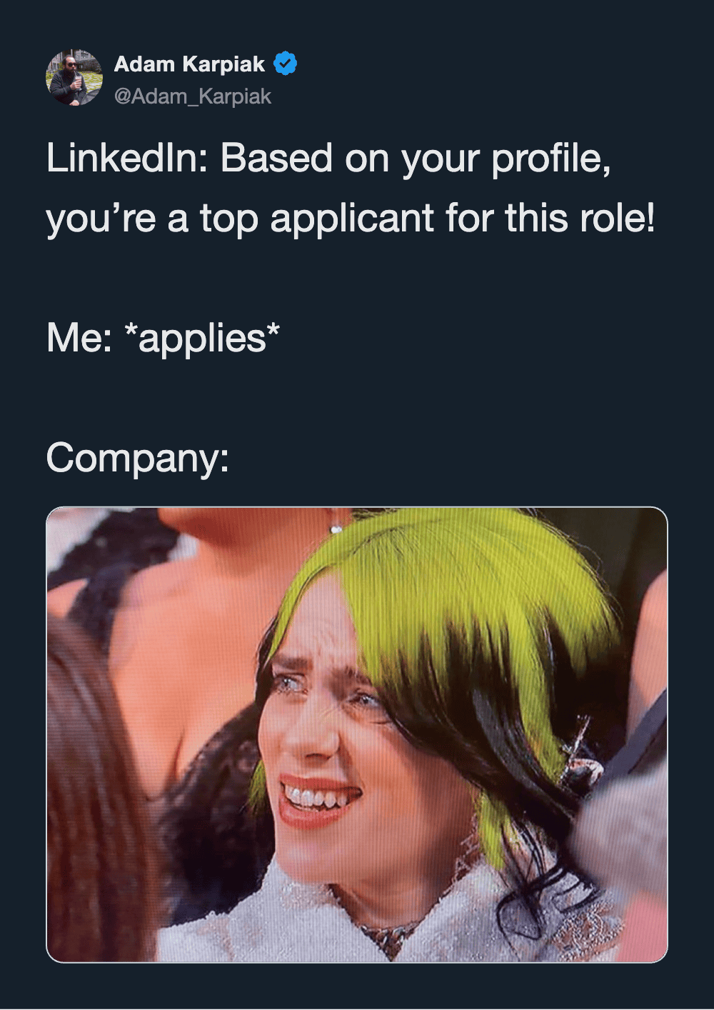 Based on your profile, you're a top applicant for this role!.