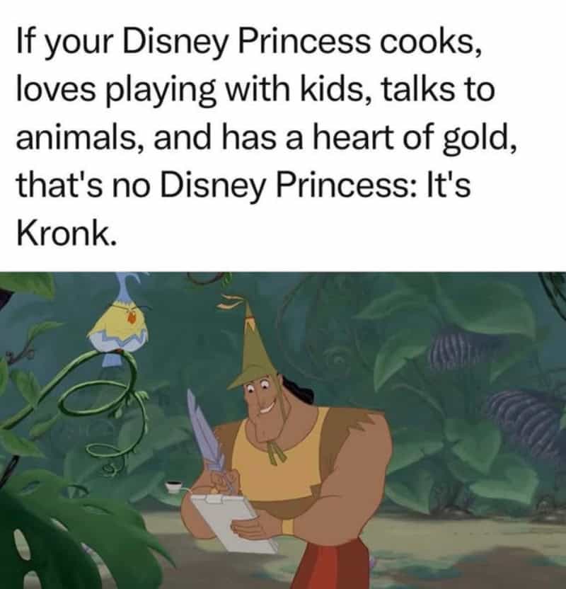 If your Disney Princess cooks, loves playing with kids, talks to animals, and has a heart of gold, ".