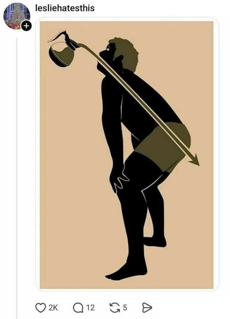 Silhouette of a person with a large hole in their back, holding a watering can.