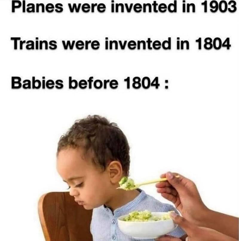 Planes were invented in 1903.