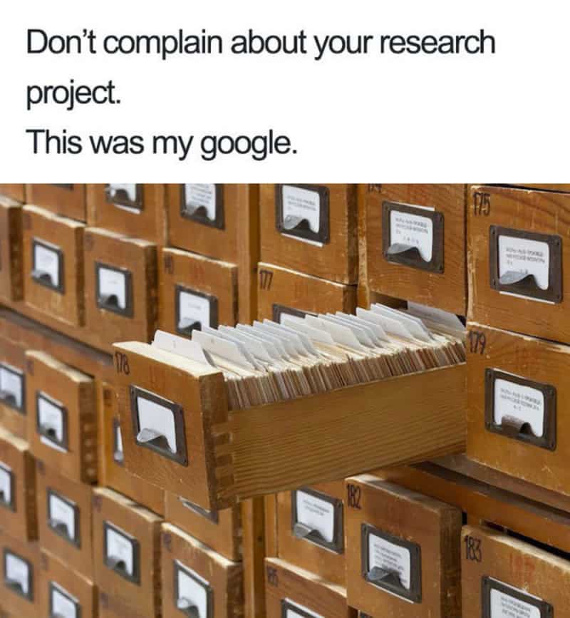 Don’t complain about your research project. This was my google.