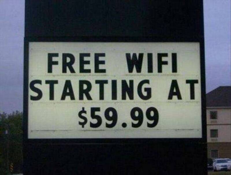 FREE WIFI STARTING AT $59.99.