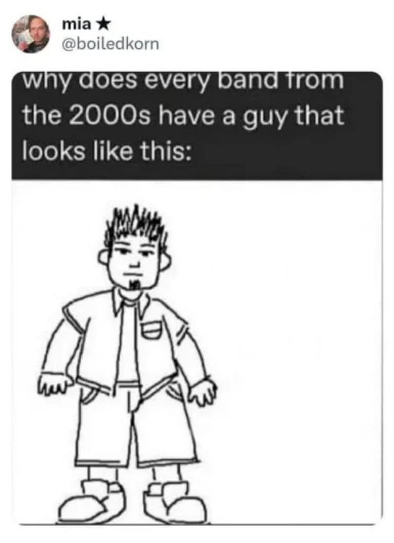 Why does every band from the 2000s have a guy that looks like this.