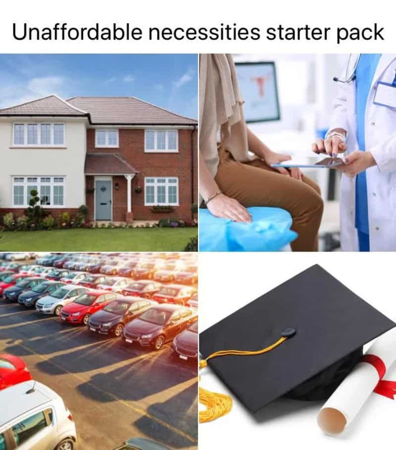 Affordable necessities starter pack.