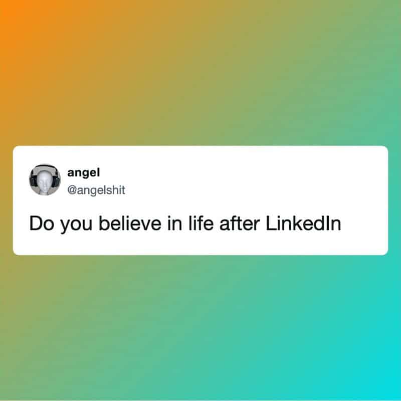 Do you believe in life after LinkedIn.