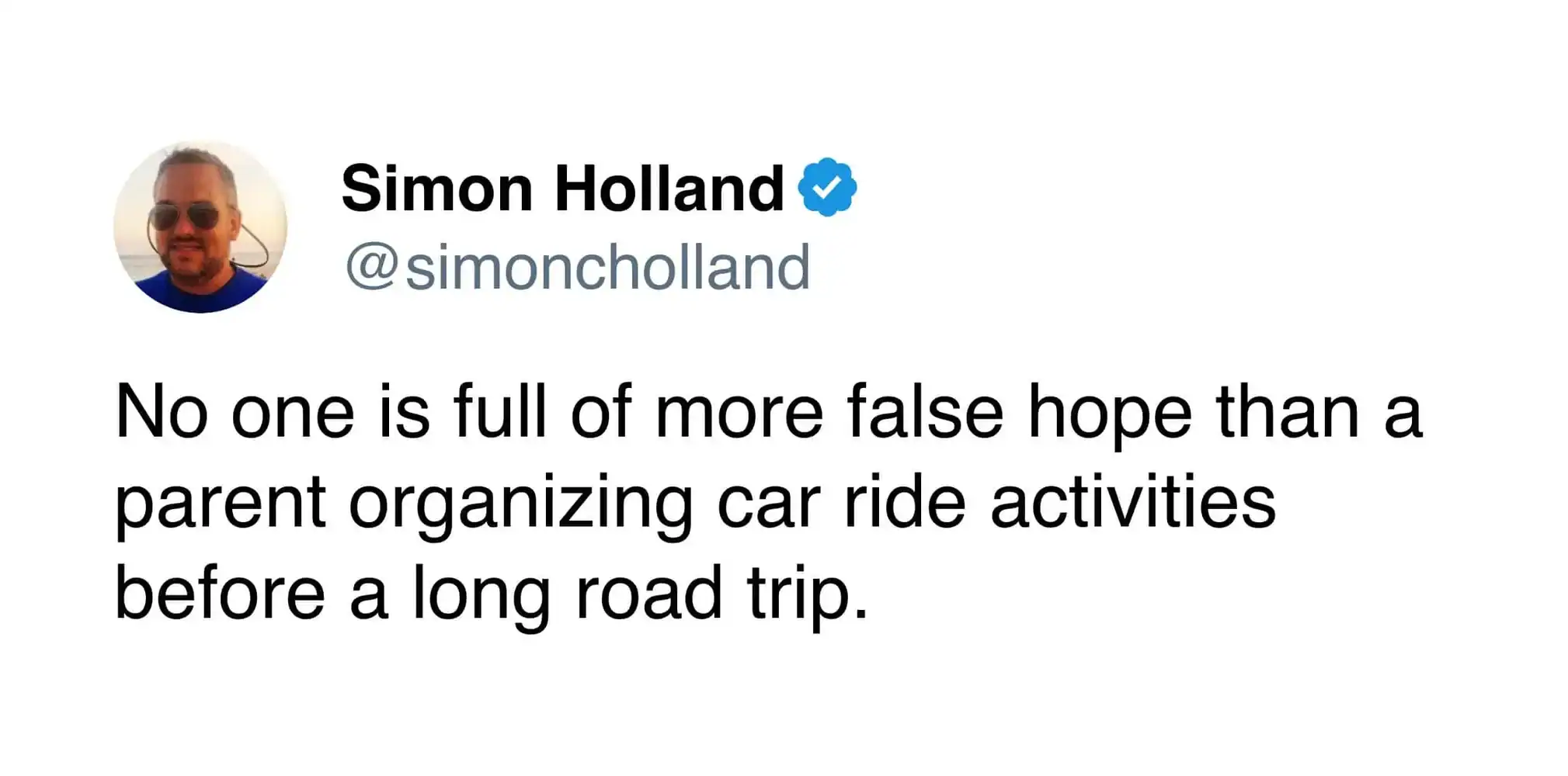 "Parent organizing car ride activities before a long road trip".