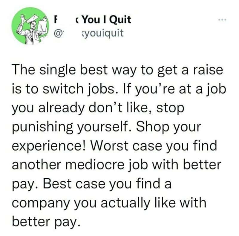 "Advice on switching jobs for better pay and satisfaction in your career.".