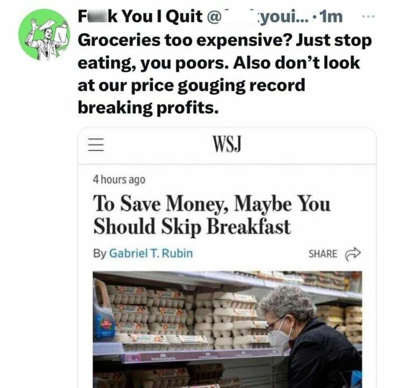 Man shopping in grocery store with face mask, eggs on shelf behind him.
