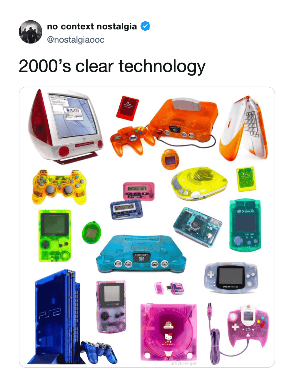 Old technology gadgets from the 2000s, including gaming consoles, handheld devices, and accessories.