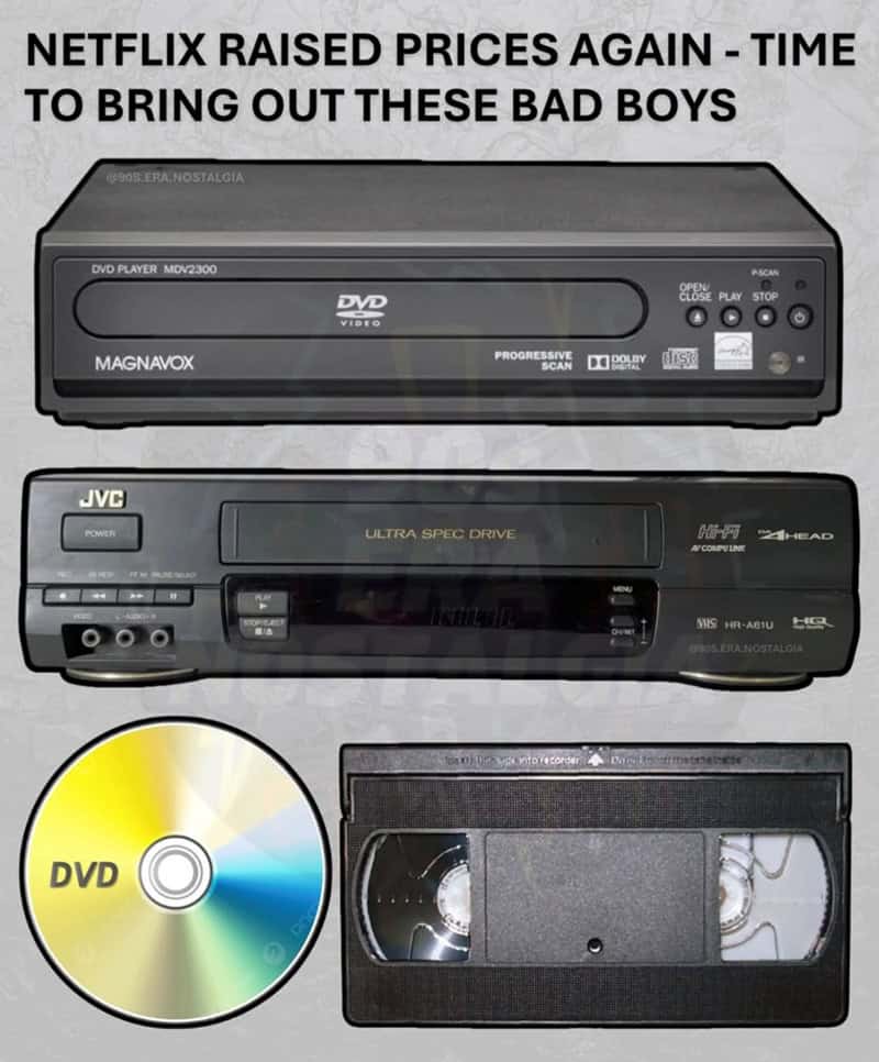Netflix raised prices again - time to bring out these bad boys.