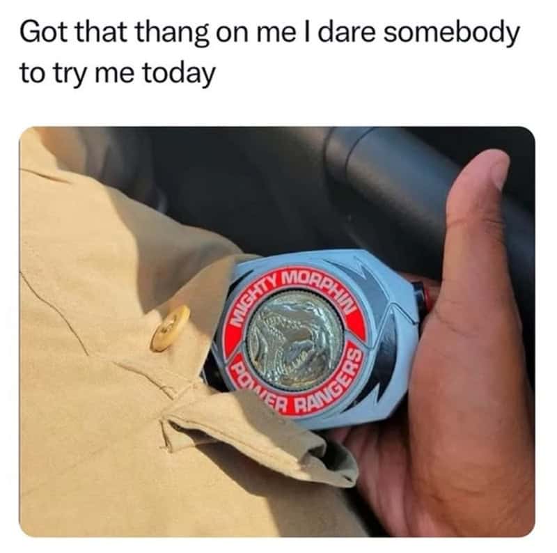 Got that thang on me I dare somebody to try me today.