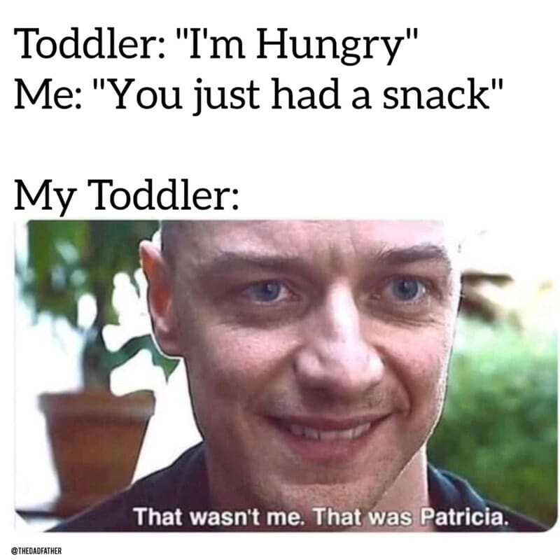 A meme with a man smiling, captioned 'That wasn't me. That was Patricia.'.