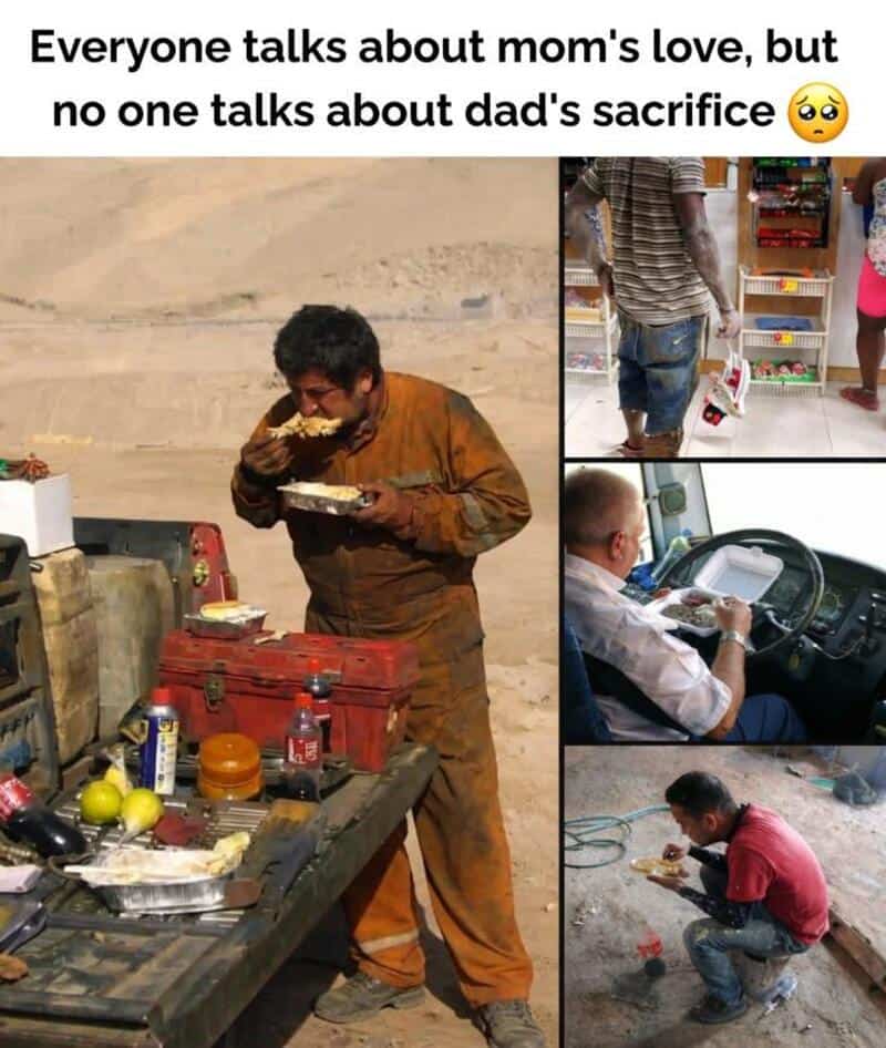 Everyone talks about mom's love, but no one talks about dad's sacrifice.