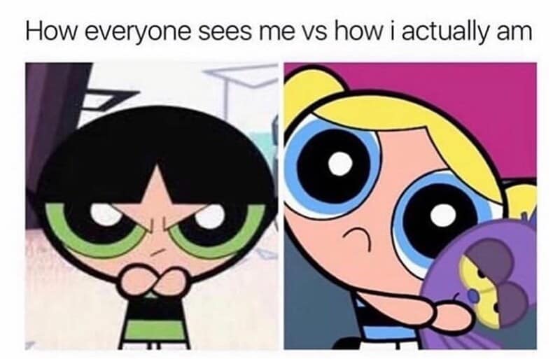A woman with black hair and glasses looks angry, while a girl with blonde hair and big eyes looks sa.